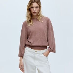 NWT Fine Knit Glittery Top